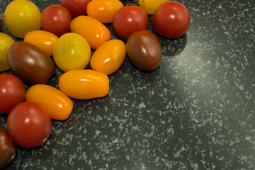 Bunte Tomaten Hintergrund