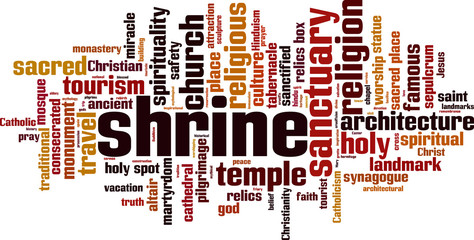 Shrine word cloud