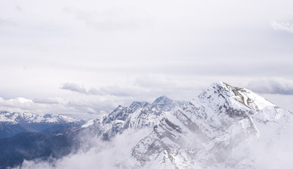 Fototapeta na wymiar Snowy peaks