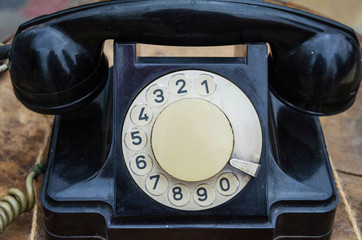 Phone, old phone, black telephone, telephone, retro phone, dial