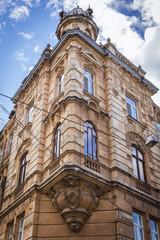 Fototapeta premium Townouse on the Old Town of Lviv in Ukraine