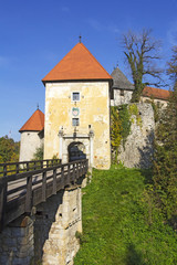 Fototapeta na wymiar Old Castle Ozalj in the town of Ozalj Croatia