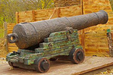 imitation old coastal position of ship gun