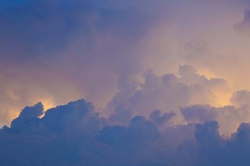 View from Acatenango volcano ,Guatemala