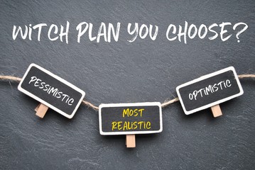 Witch plan you choose? - obrazy, fototapety, plakaty