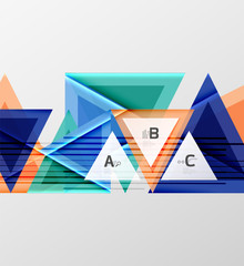 Colorful abstract shapes background