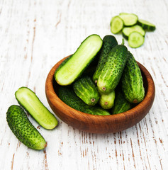 Fresh cucumbers