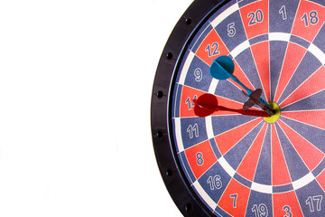 Obraz premium the dart hit the center