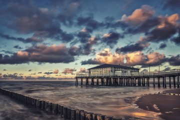 Ustronie Morkskie, Polsky, Baltik Sea, Sea bridge