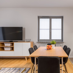 Modern open space apartment