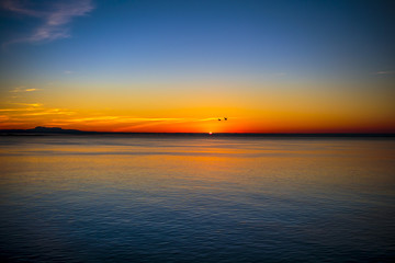 Amanecer en el ferry