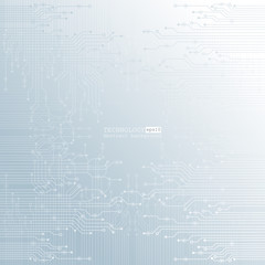 Vector circuit board illustration. Abstract technology