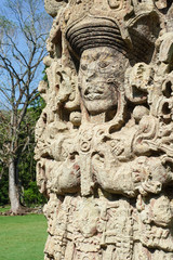 Obraz premium Copan ruins in the archeological site, Copan Ruinas, Honduras, Central America