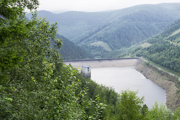 Dlouhe strane Hydro Power Plant. Czech Republic. Pump storage plant.