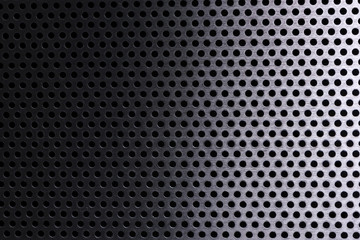 Metallic object, dotted background texture