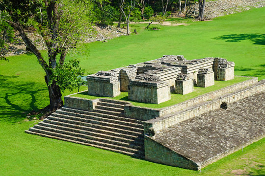 Copan ruins in the archeological site, Copan Ruinas, Honduras, Central America