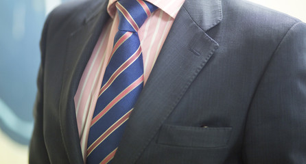 Groom in civil wedding suit