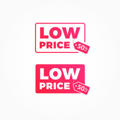 Low Price 50% Off Tags Advertisement