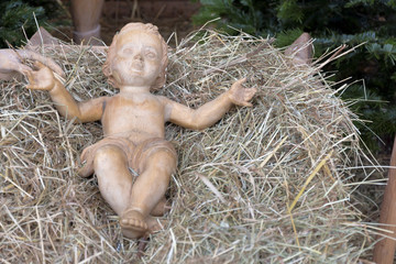 nativity scene in strobl, austria