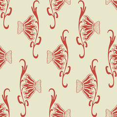 Vector Seamless Floral Background
