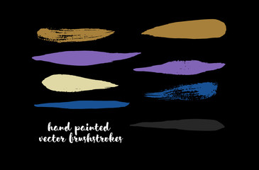 Graffiti Lines. Hand Painted Blue Buttons, Turquoise Highlights. Vector Brushstrokes or Banners. Textured Doodles or Smears. Background Colorful Swatch Collection Vintage Logo Element. Scribble Paint