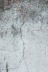 The vertical view of old,white, grey grunge concrete texture or background. Copy space. graphical resource