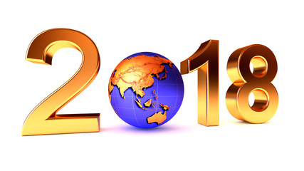 Year 2018 Earth Asia