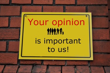 Your opinion is important © bnorbert3