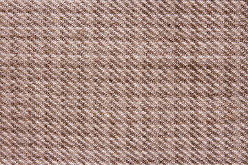 Texture of natural linen fabric in pattern gray color close-up in vintage style