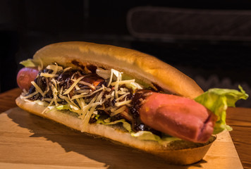 Very tasty juicy meat burger