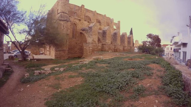 The ancient temple inside the fortress of Famagusta looks fantastic