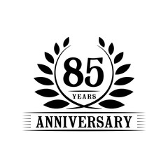 Obraz premium 85 years anniversary logo template. 