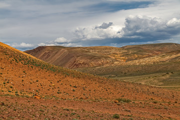 Fototapeta na wymiar Martian landscape colored