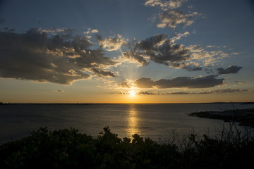 Beautiful sunset from La perouse in Sydney