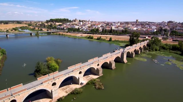 Badajoz (Extremadura) a vista de pajaro