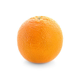 Yummy fresh orange on white background