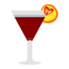 Cocktail isolated on white background, Vector illustration