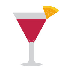 Cocktail isolated on white background, Vector illustration