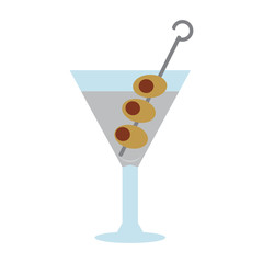 Cocktail isolated on white background, Vector illustration