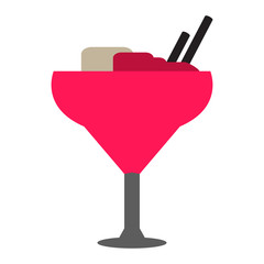 Cocktail isolated on white background, Vector illustration