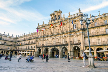 City town of Salamanca, Castile and Leon, Spain - obrazy, fototapety, plakaty