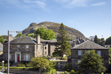 Fototapeta premium Arthurs seat famous mountain in Scotland