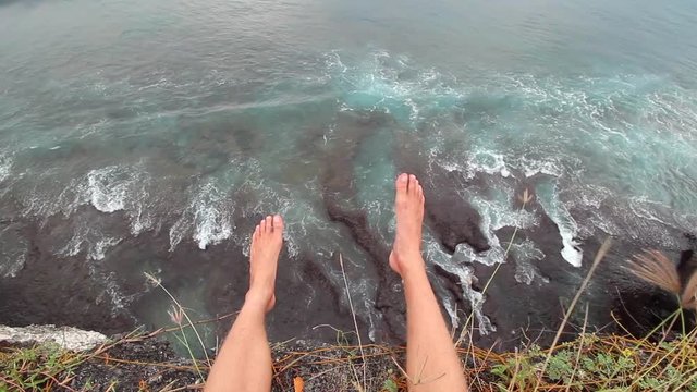 Morning summer ocean view panorama