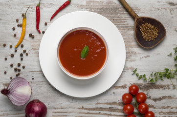 Zupa pomidorowa - obrazy, fototapety, plakaty