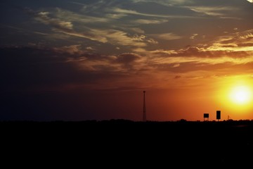 Naklejka premium Colors in the Sky