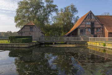 Obraz premium Pierwszorzędny młyn zbożowy w Nienborgu.