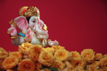 Fototapeta na wymiar Hindu God Ganesha