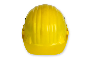 Fototapeta premium Gelber Arbeitsschutzhelm