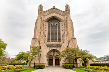 Rockefeller Memorial Chapel on the campus of the Chicago University, Illinois, USA