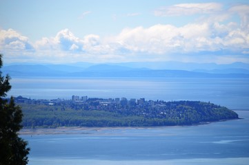 View of Salish Sea from Cypress Park Vancouver Canada